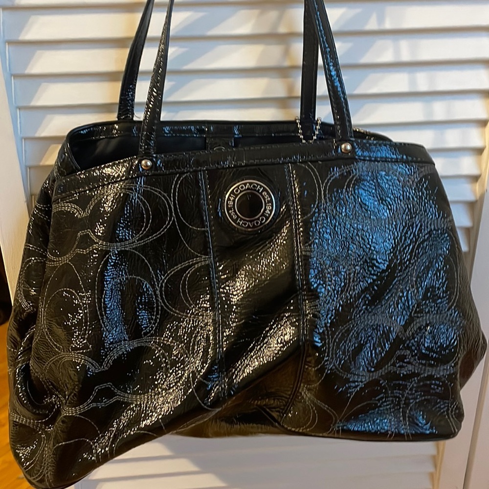 Black coach purse